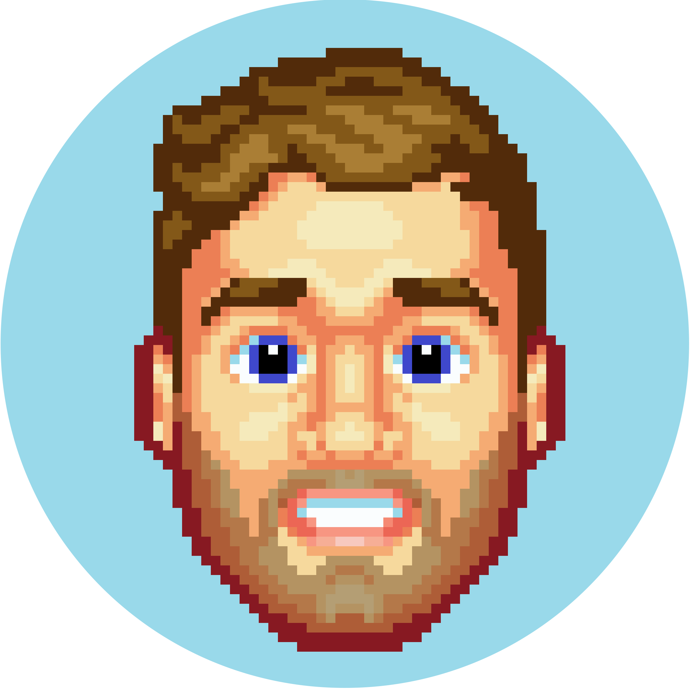 Pixel art portrait of Stephen Osborne